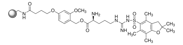 H-Arg(Pbf)-HMPB-ChemMatrix&#174; resin 35-100&#160;mesh (wet sieved), extent of labeling: 0.20-0.45&#160;mmol/g loading