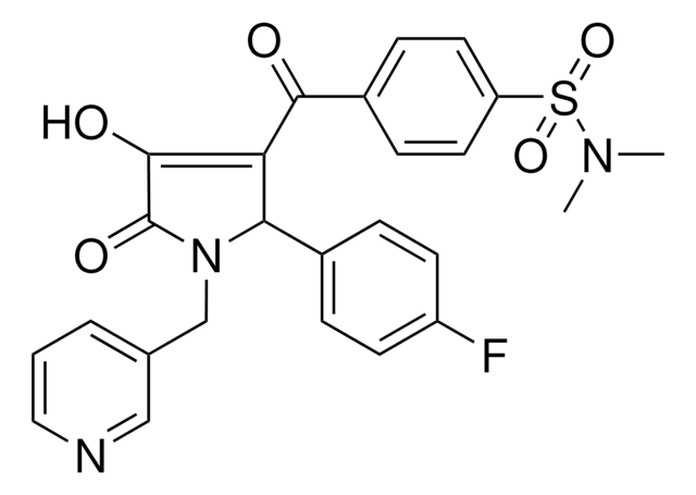 4-{[2-(4-FLUOROPHENYL)-4-HYDROXY-5-OXO-1-(3-PYRIDINYLMETHYL)-2,5-DIHYDRO-1H-PYRROL-3-YL]CARBONYL}-N,N-DIMETHYLBENZENESULFONAMIDE AldrichCPR