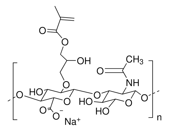 Hyaluronic acid methacrylate average degree of substitution 35%, average Mw 55000