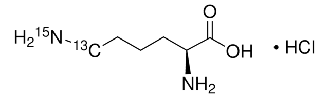 L-赖氨酸-6-13C,&#949;-15N 盐酸盐 99 atom % 13C, 98 atom % 15N, 98% (CP)