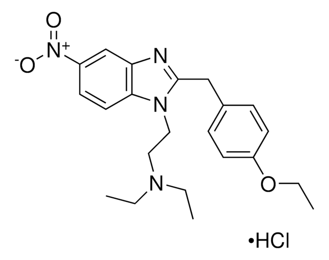 Etonitazene hydrochloride solution 1&#160;mg/mL in methanol (as free base), certified reference material, ampule of 1&#160;mL, Cerilliant&#174;