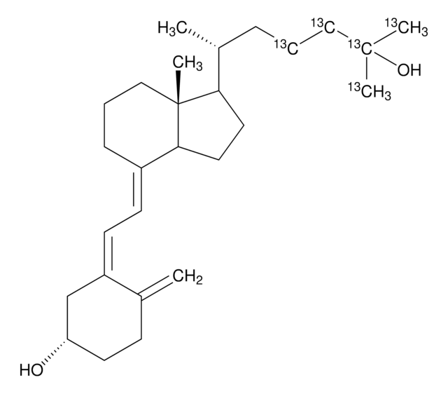 25-Hydroxyvitamin D3-23,24,25,26,27-13C5 solution 100&#160;&#956;g/mL in ethanol, 99 atom % 13C, 95%