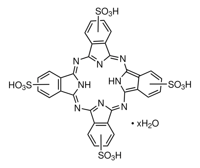 Phthalocyanine tetrasulfonate hydrate solid