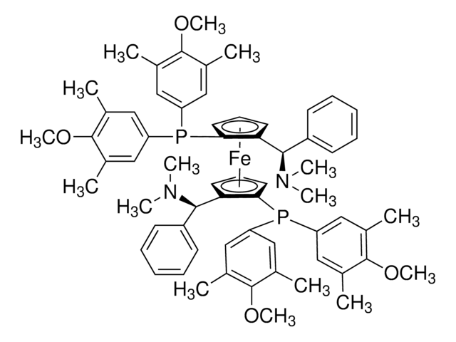 (SP,S′P)-1,1′-双[双(4-甲氧基-3,5-二甲苯基)膦基]-2,2′-双[(R)-&#945;-(二甲氨基)苯甲基]二茂铁 &#8805;97%