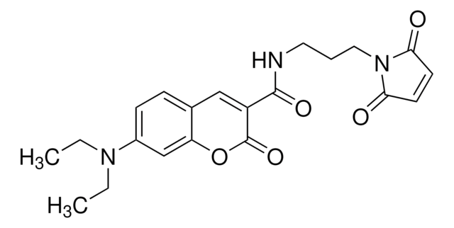 7-Diethylamino-3-[N-(3-maleimidopropyl)carbamoyl]coumarin BioReagent, suitable for fluorescence, &#8805;97.0% (HPLC)