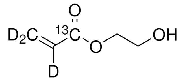 Hydroxyethyl acrylate-1-13C,2,3,3-d3 97% (CP), 99 atom % 13C, 98 atom % D, contains 4-methoxyphenol as stabilizer