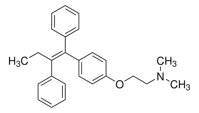 他莫昔芬 溶液 1&#160;mg/mL in methanol, certified reference material, ampule of 1&#160;mL, Cerilliant&#174;