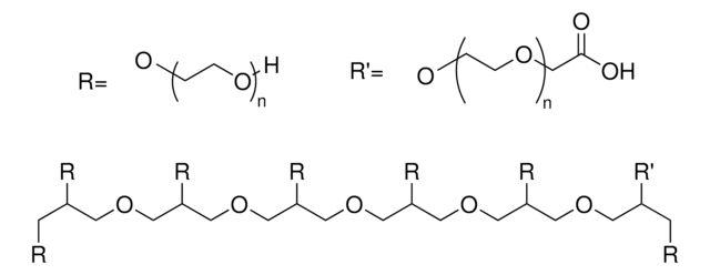 8arm-PEG20K 7arm-OH, 1arm-COOH Hexaglycerol core, average Mn 20000