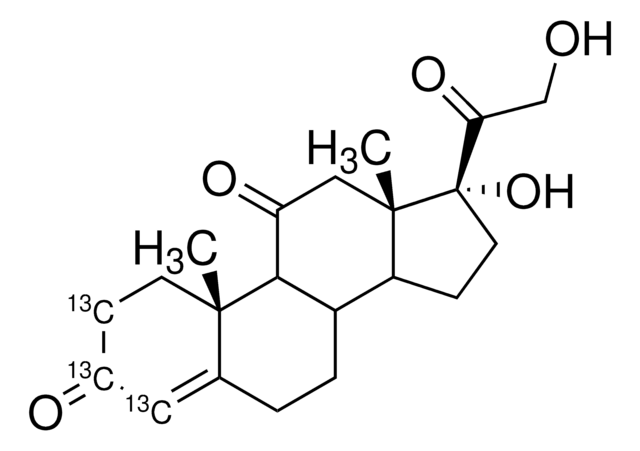 Cortisone-13C3 solution 100&#160;&#956;g/mL in methanol, certified reference material, ampule of 1&#160;mL, Cerilliant&#174;