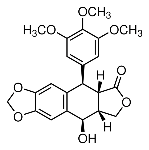 苦鬼臼毒素 &#8805;96% (HPLC), powder