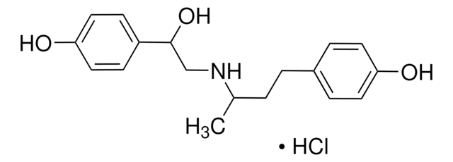 Ractopamine hydrochloride solution 1.0&#160;mg/mL in methanol (as free base), ampule of 1&#160;mL, certified reference material, Cerilliant&#174;