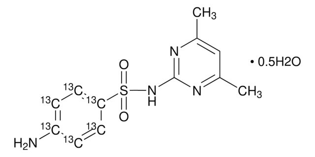 磺胺二甲嘧啶-(苯基-13C6) 半水合物 VETRANAL&#174;, analytical standard