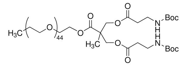 Poly(ethylene glycol) linear dendron NHBoc terminated, PEG Mn 2000, generation 1