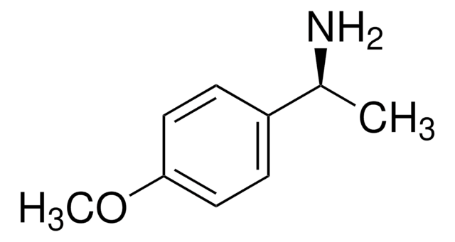 (S)-(-)-4-甲氧基-&#945;-甲基苄胺 &#8805;98.0% (sum of enantiomers, GC)