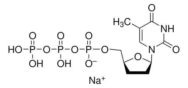 3&#8242;-Deoxythymidine 5&#8242;-triphosphate sodium salt solution BioChemika, puriss. p.a., suitable for MALDI-MS, &#8805;98.0% (HPLC)