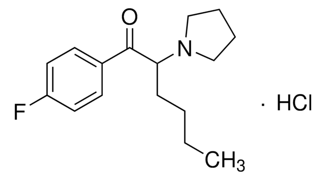 4-Fluoro-alpha-pyrrolidinohexanophenone (4-F-alpha-PHP HCl) hydrochloride solution 1&#160;mg/mL in methanol ((as free base)), certified reference material, ampule of 1&#160;mL, Cerilliant&#174;