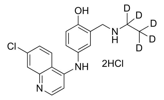 N-Desethylamodiaquine-D5 dihydrochloride solution 100&#160;&#956;g/mL in methanol (as free base), ampule of 1&#160;mL, certified reference material, Cerilliant&#174;