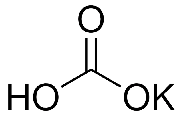 Potassium bicarbonate puriss., meets analytical specification of Ph. Eur., BP, USP, E501, 99.5-101.0% (acidimetric)