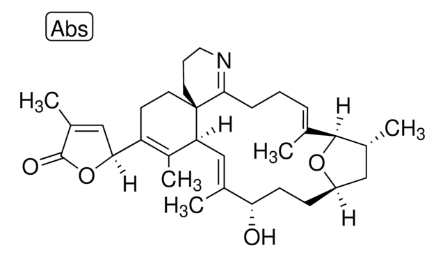 米氏裸甲藻贝毒素 溶液 20&#160;&#956;g/g in methanol (nominal concentration), certified reference material, TraceCERT&#174;, Manufactured by: Sigma-Aldrich Production GmbH, Switzerland