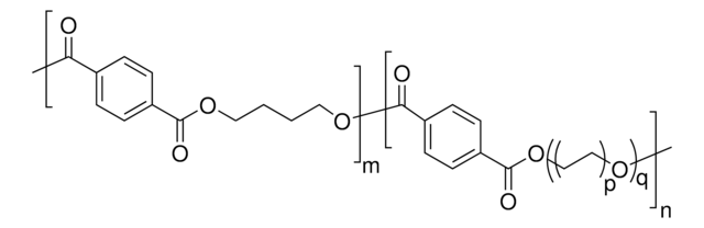 Poly[butylene terephthalate-co-poly(alkylene glycol) terephthalate] melt index 12.5&#160;g/10 min (240 °C/2.16kg)