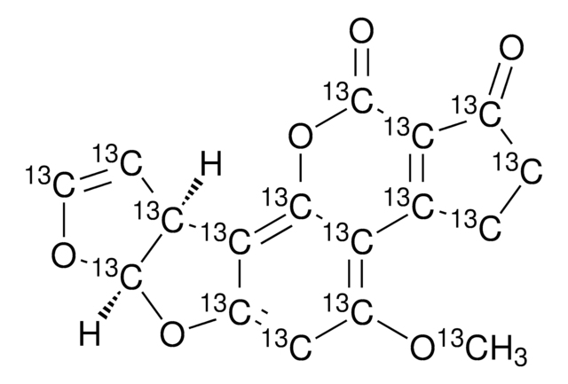 Aflatoxin B1-13C17 solution ~0.5&#160;&#956;g/mL in acetonitrile, analytical standard