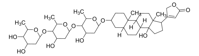 洋地黄毒苷 溶液 1.0&#160;mg/mL in methanol, ampule of 1&#160;mL, certified reference material, Cerilliant&#174;