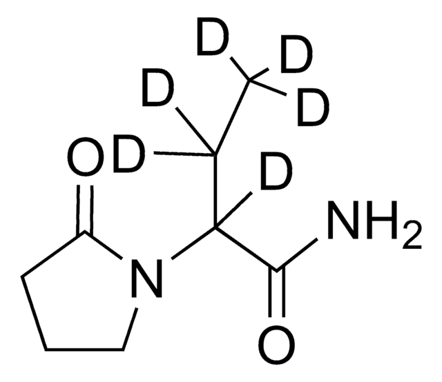 左乙拉西坦-D 6 溶液 100&#160;&#956;g/mL in methanol, ampule of 1&#160;mL, certified reference material, Cerilliant&#174;