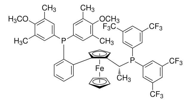 (R)-1-{(RP)-2-[2-[Bis(4-methoxy-3,5-dimethylphenyl)phosphino]phenyl]ferrocenyl}ethylbis[3,5-bis(trifluoromethyl)phenyl]phosphine &#8805;97%