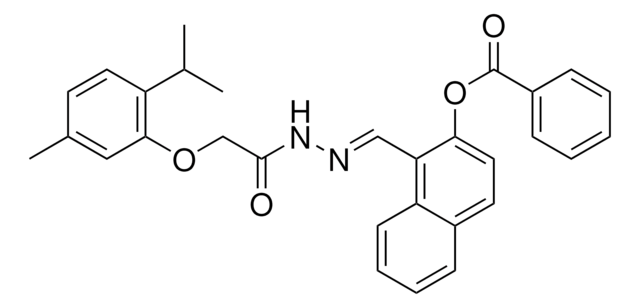 1-((2-(2-(2-ISOPROPYL-5-METHYLPHENOXY)AC)HYDRAZONO)ME)-2-NAPHTHYL BENZOATE AldrichCPR