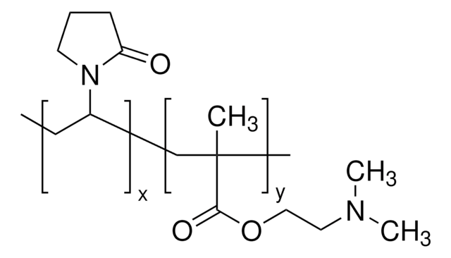 Poly(1-vinylpyrrolidone-co-2-dimethylaminoethyl methacrylate) solution average Mw ~1,000,000 by GPC, &#8805;19&#160;wt. % in H2O