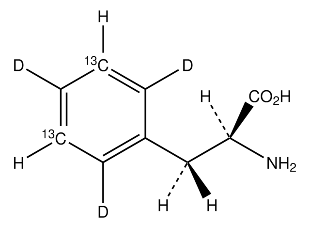 L-Phenylalanine-(phenyl-3,5-13C2,2,4,6-d3) &#8805;90 atom % D ((at position 4)), &#8805;95 atom % 13C, &#8805;70 atom % D ((at position 2,6)), &#8805;90% (CP)