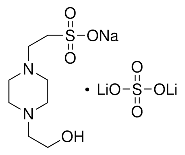 HEPES sodium salt pH 7.5; 0.1M – lithium sulfate 1.5M solution