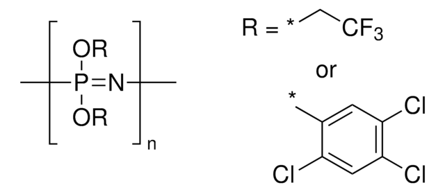 Poly[bis(alkoxy)(aryloxy)phosphazene], 2,2,2-trifluoroethoxy, 2,4,5-trichlorophenoxy substituted (1.6:0.4)