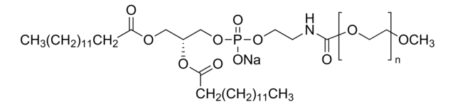 N-(Carbonyl-methoxypolyethylenglycol 2000)-1,2-dimyristoyl-sn-glycero-3-phosphoethanolamine sodium salt &#8805;98.0% (TLC)