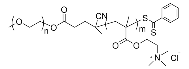 Poly(ethylene glycol)-block-poly(2-(Dimethylamino)ethyl methacrylate) quaternized, PEG average Mn 5,000, quaternized PDMAEMA Mn 18,000