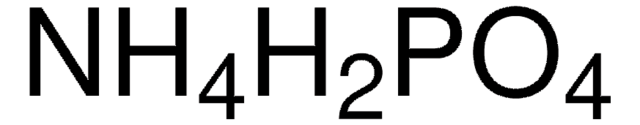 Ammonium Phosphate, Monobasic Meets ACS Specifications, Meets Reagent Specifications for testing USP/NF monographs GR ACS