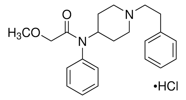 Methoxyacetyl fentanyl hydrochloride solution 100&#160;&#956;g/mL in methanol (as free base), certified reference material, ampule of 0.5&#160;mL, Cerilliant&#174;