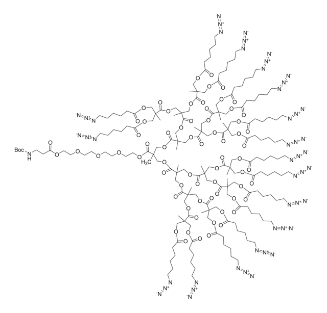 Polyester bis-MPA dendron 16 azide, 1 NHBoc (core), generation 4