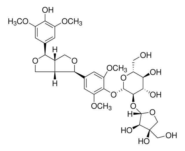 (-)-Syringaresnol-4-O-&#946;-D-apiofuranosyl-(1&#8594;2)-&#946;-D-glucopyranoside &#8805;95% (HPLC)