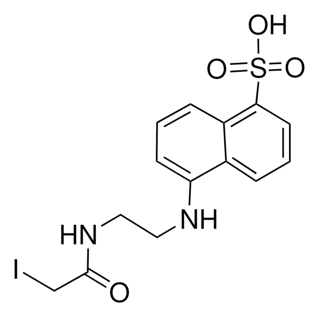 N-碘乙酰-N'-(5-磺基-1-萘)乙二胺 suitable for fluorescence, &#8805;95% (HPLC)