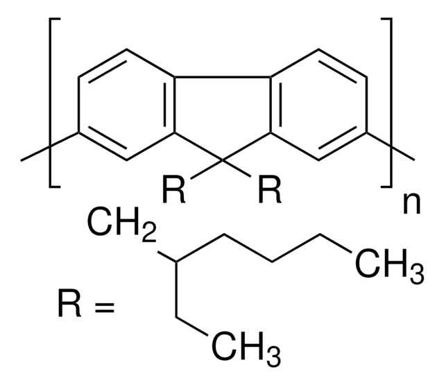 聚[9,9-双-(2-乙基己基)-9H-芴-2,7-二基] light-emitting &#955;em 409 nm (in chloroform)