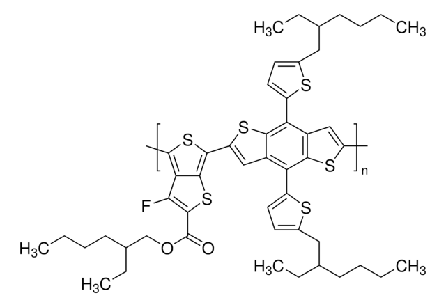 聚 [2,6&#8242;]-4,8-二（5-乙基己基噻吩）苯并 [1,2-b;3,3-b] 二噻吩 ] {3-氟-2 [（2-乙基己基）羰基] 噻吩 [3,4-b] 噻吩二基 }）