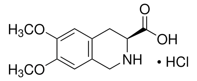 (S)-(-)-6,7-二甲氧基-1,2,3,4-四氢异喹啉-3-羧酸 盐酸盐 pharmaceutical secondary standard, certified reference material