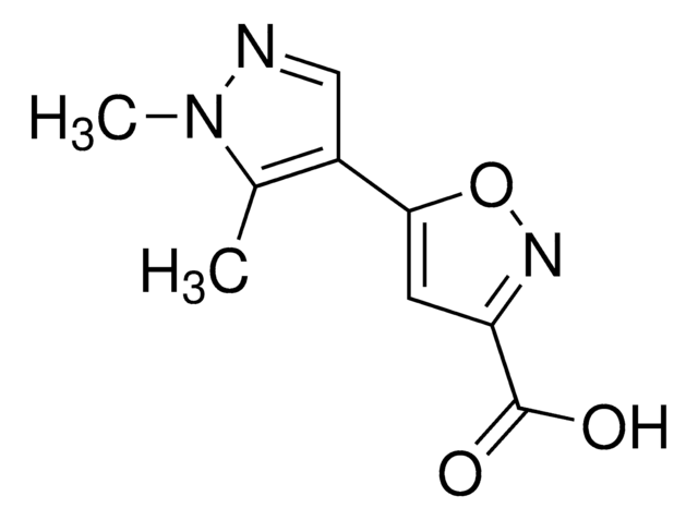 5-(1,5-dimethyl-1H-pyrazol-4-yl)-isoxazole-3-carboxylic acid AldrichCPR