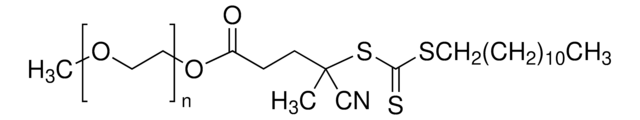 Poly(ethylene glycol) methyl ether (4-cyano-4-pentanoate dodecyl trithiocarbonate) average Mn 2,400