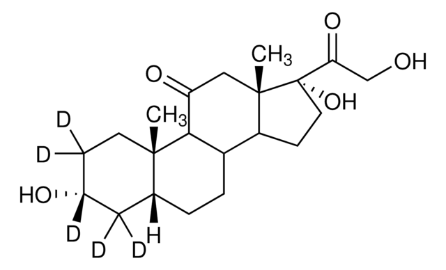 Tetrahydrocortisone-2,2,3,4,4-d5 solution 100&#160;&#956;g/mL in methanol, &#8805;98 atom % D, &#8805;98% (CP)