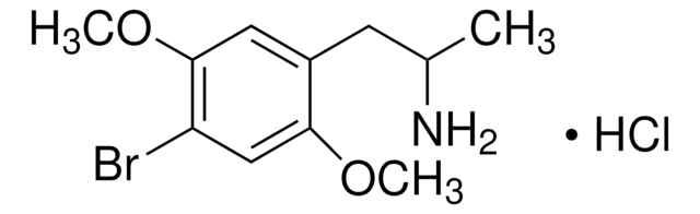 (±)-2,5-二甲氧基-4-溴苯丙胺 盐酸盐 溶液 1.0&#160;mg/mL in methanol (as free base), ampule of 1&#160;mL, certified reference material, Cerilliant&#174;