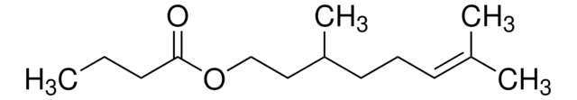 Citronellyl butyrate natural (US), &#8805;85%, FG