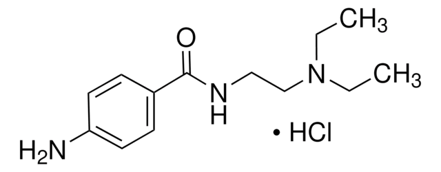 普鲁卡因胺 盐酸盐 Pharmaceutical Secondary Standard; Certified Reference Material