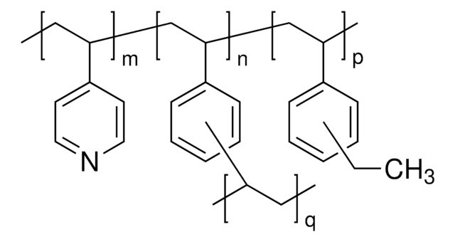 聚（4-乙烯基吡啶-共-乙基乙烯基苯），交联的 25&#160;% cross-linked with divinylbenzene